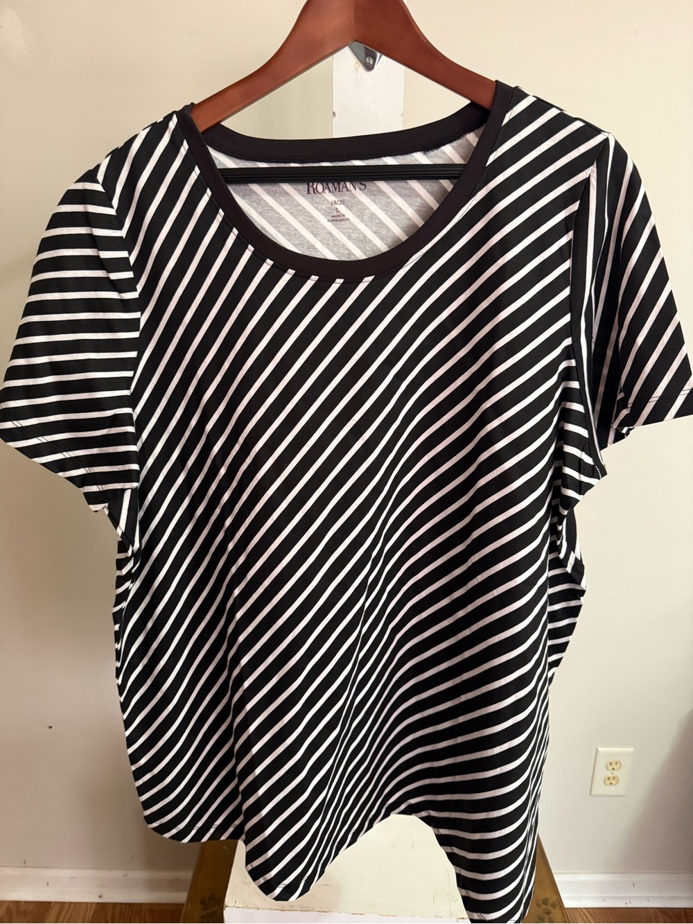 New Roaman’s Diagonal Stripe Shirt